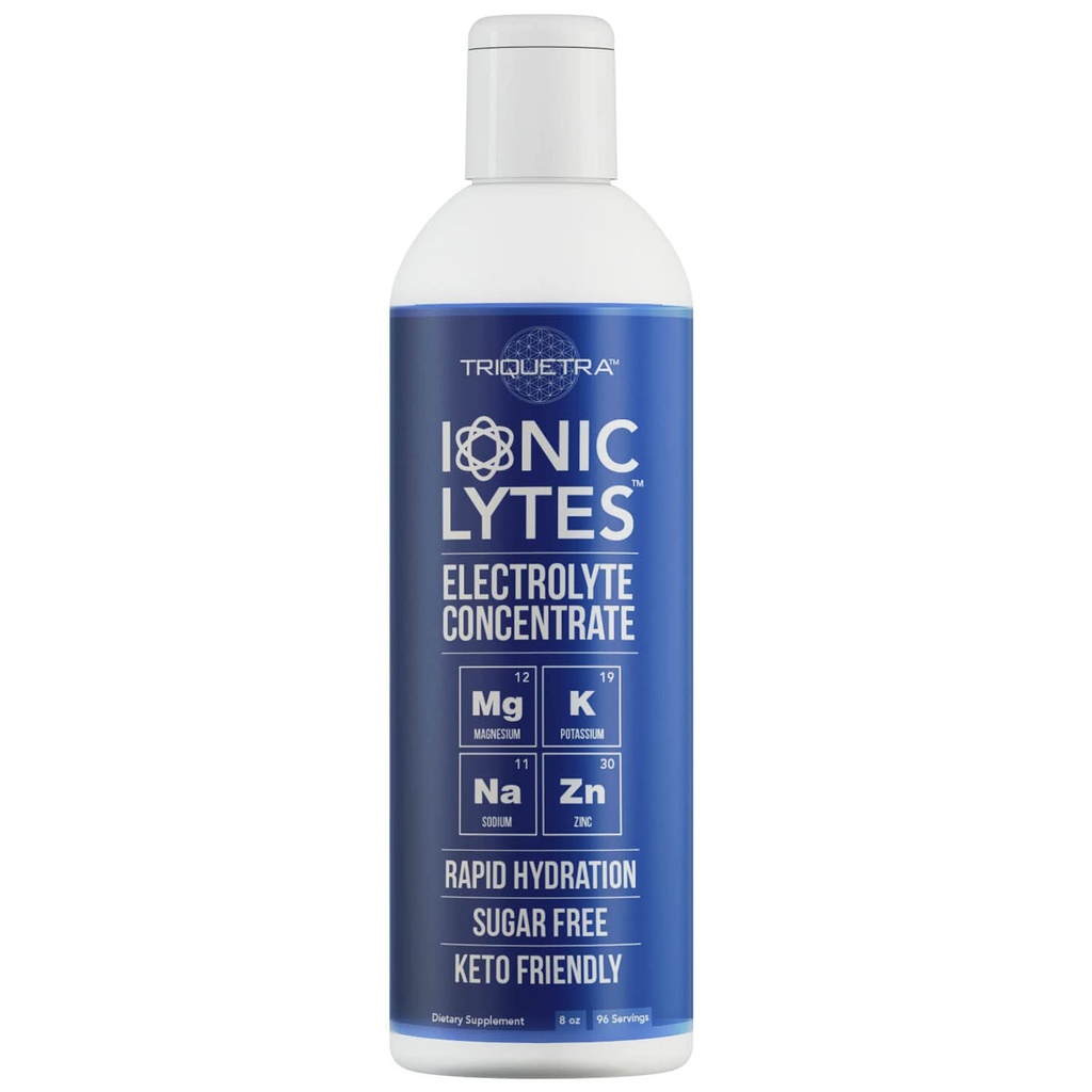 Ionic Lytes Electrolyte Mechanic (96 hizmet) | Sugar Free, Keto Electrolyte Drops, Perfectly Purified Ionic Electrolytes for Rapid Hydration |% 30 Pyum, ve Magnezyum (8 oz)