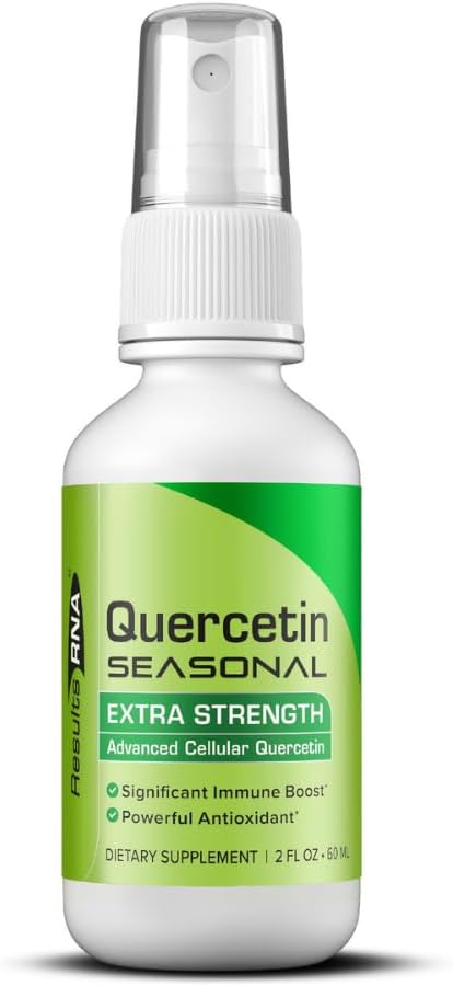 Sonuçlar RNA – Quercetin Mevsimi Lezzetli Immune & Respiratory Desteği Lezzetli bir Oral Spreyde sağlar - Oxidative Stresi ve Mevsimlik Yardımı azaltır (2 oz - 30 Gün)
