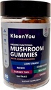 Lion's Mane & Ashwagandha Supplement Gummies - Bilişsel ve Immune Support için Kapsamlı Mushroom Supplement, Vegan Mix with Reishi, Cordyceps - Low Carb, 60 Organik Mushroom Gummies