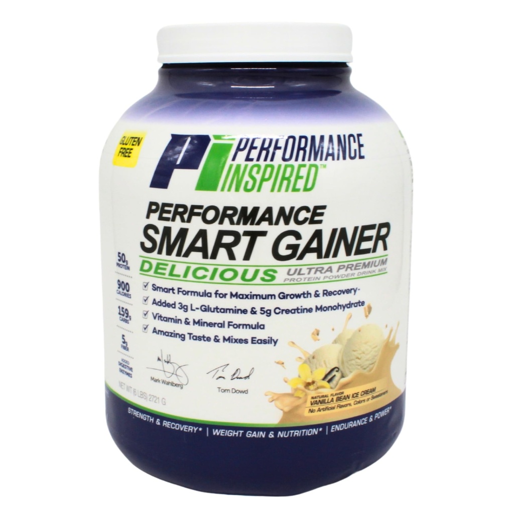 Performans İlham verici Beslenme Akıllı Kitleleri – 50G proteini, 900 Calories, Tinatine, L-Glutamine & Digestive Enzymes – Kas Büyüme ve Kurtarma – Vanilla Bean Dondurma – 6 lb