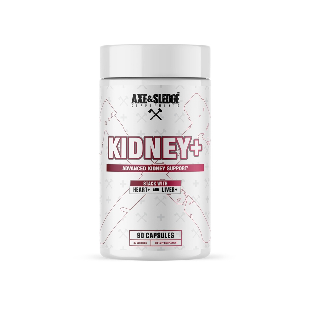Axe & Sledge Kidney+, Kidney Health Support Supplement, 30 Servings