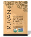 Truvani Vegan Pea Protein Toz | Peanut Butter | 32.7g Organik Bitki Temel Protein | 1 Hizmet | Keto | Gluten & Dairy Free | Low Carb | No Ek Olmayan Şeker