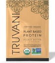 Truvani Vegan Pea Protein Toz | Peanut Butter | 32.7g Organik Bitki Temel Protein | 1 Hizmet | Keto | Gluten & Dairy Free | Low Carb | No Ek Olmayan Şeker