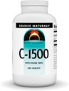 Source Naturals C-1500, με Rose HIPS 1500 mg για την υποστήριξη ανοσοποιητικού συστήματος - 250 δισκία