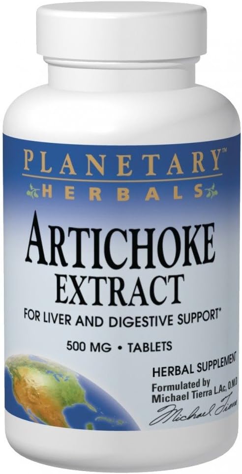 Planetary Herbals Artichoke Extract 500mg, 120 δισκία