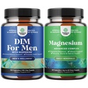 Bundle of DIM Supplement for Men - Diindolylmethane Testosterone Complex - Panax Ginseng Bioperine Grapeseed & Astragalus and High Absorption Magnesium - Magnesium Oxide with Citrate for Sleep & Mood