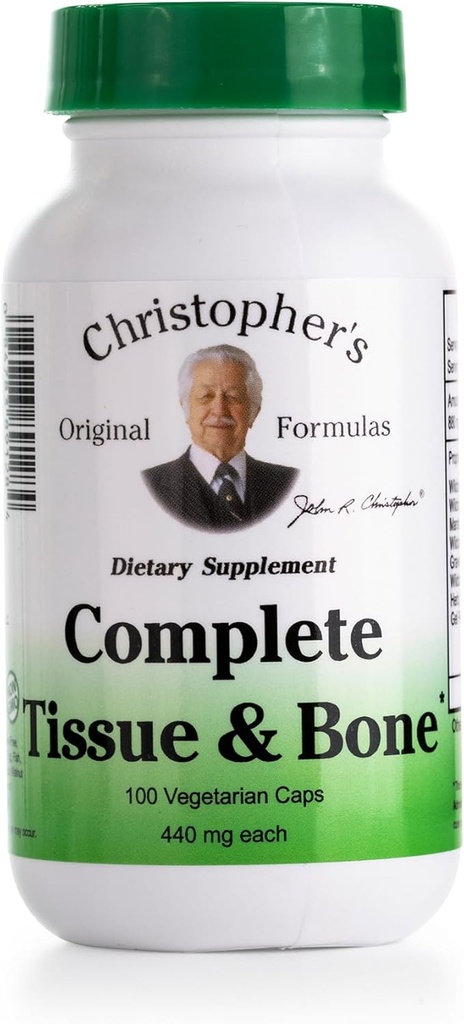 Christopher'ın Orijinal Formulaleri Tamamlanan Doku & Bone Formula - 100 Veg Caps | Herbal Bones & Connective Tound