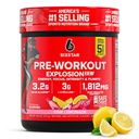 Erkek ve Kadınlar için Altı Yıldız Pre-Workout Toz, Pink Lemonade (30 Hizmet) - Preworkout Patlama 2.0 Enerji Tozu Beta-Alanine & Caffeine ile Mix - Spor Beslenme Tamam Ürünler
