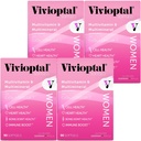 Vivioptal Kadınlar, 90 Capsules (1 Yıl Supply), CoQ10 & Omega-3, Multivitamin & Multimineral, Gluten Free, Alman Formula