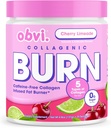 Obvi Collagenic Burn Toz | Collagen Peptide Mix with GBB, Ashwagandha & Green Coffee | Boosts Metabolism, Energy, and Wellness | Supports Skin, Hair, Nails, Commons | Cherry Limeade 25 hizmet