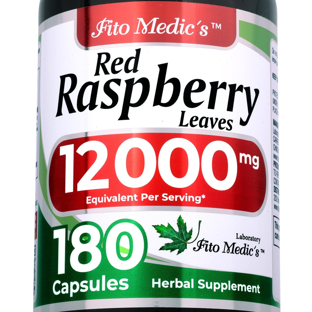 FITO MEDIC'S Lab Red Raspberry Leaf | 180 Capsules | Raspberry Leaf Capsules