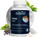 Melatonin Natural Sleep Aid, Theanine, 5-HTP, GABA, Mucuna pruriens, Phellodendron ve Magnezyum for Sleep & Stress Support, 90 Capsules 45 Days Supply - 7 in 1 Sleep Aid
