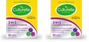 Culturelle 3-in-1 Probiotic Daily Formula, Once Per Day Probiotic Supplement, Helps Your Digestive System Work Better, Supports Natural Immune Defenses, Plus Omega 3's, Non-GMO, 30 Count (Pack of 2)
