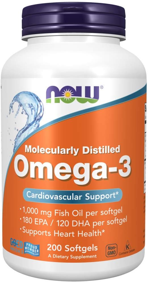 Şimdi Gıdalar OMEGA-3 FISH OIL 200 Softgels