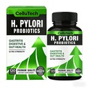 H.Pylori Support Probiotic for Stomach & Digestive Health | Supports Helicobacter Pylori Treatment & Gut Comfort | 120 Vegan Capsules