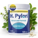 H. Pylori Capsules with 100 Billion CFU, Mastic Gum, Berberine, Lactobacillus Reuteri, Zinc Carnosine & Green Tea | for Stomach Comfort, Gastritis, Digestion, Gut Microbiome & Gut Health | 120 Count