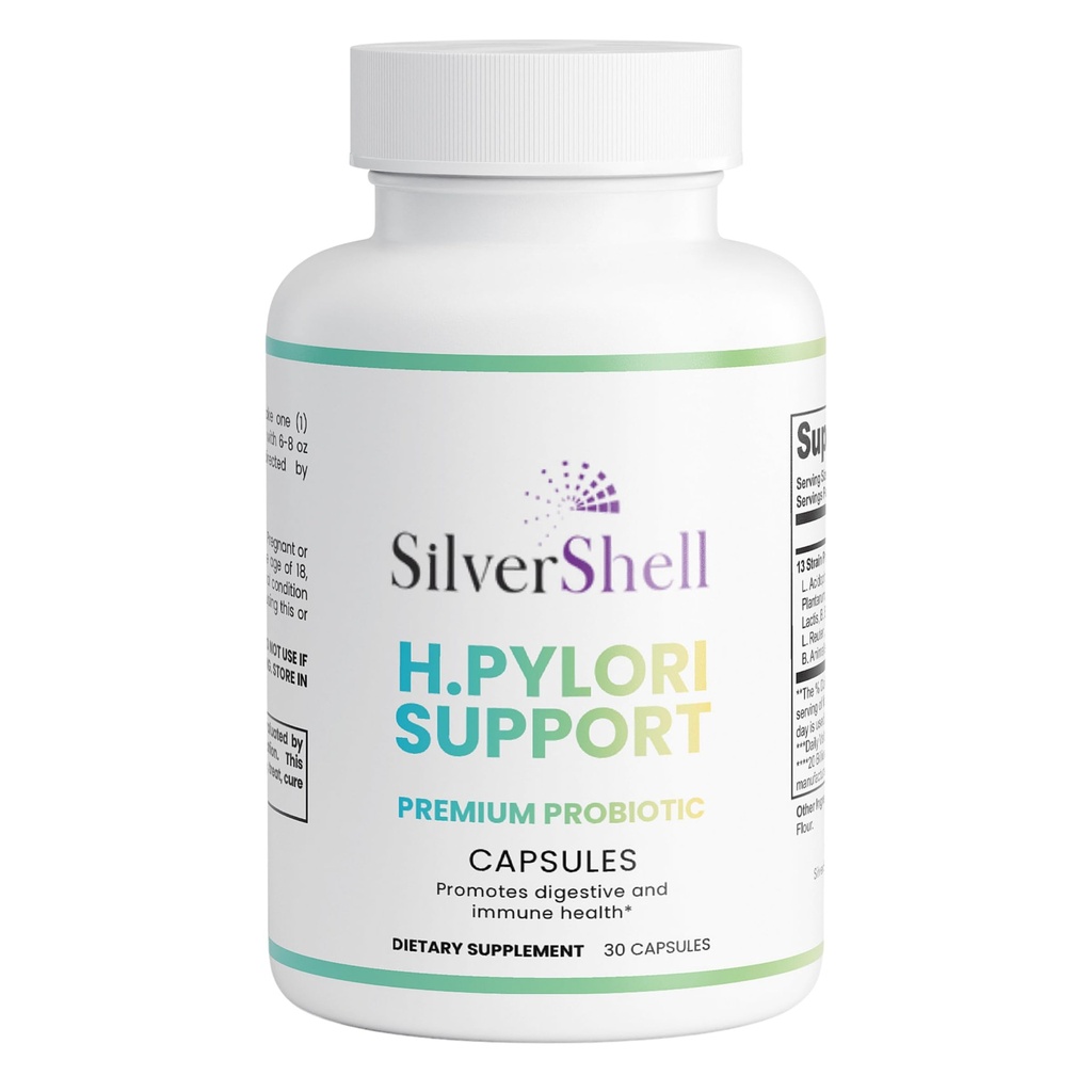 H. Pylori Probiotics Formula - Stomach Lining Support with Lactobacillus Reuteri - Defense Helicobacter Pylori - 30 Capsules