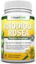Rhodiola Rosea - 500 mg - 180 Vegan Capsules -% 3 Rosavin %1 Salidroside Extract - Non-GMO - Black Pepper For Advancedd Abors - 6 Ay Supply - Supplement for Energy & Stamina
