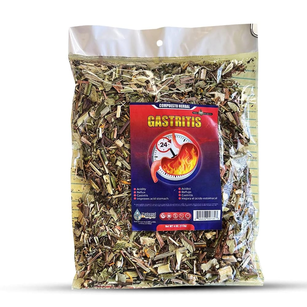 Gastritis Compuesto Herbal/Tea 4 Oz-113gr. Antinflammatory Gastritis, H. Pylori, Heartburn