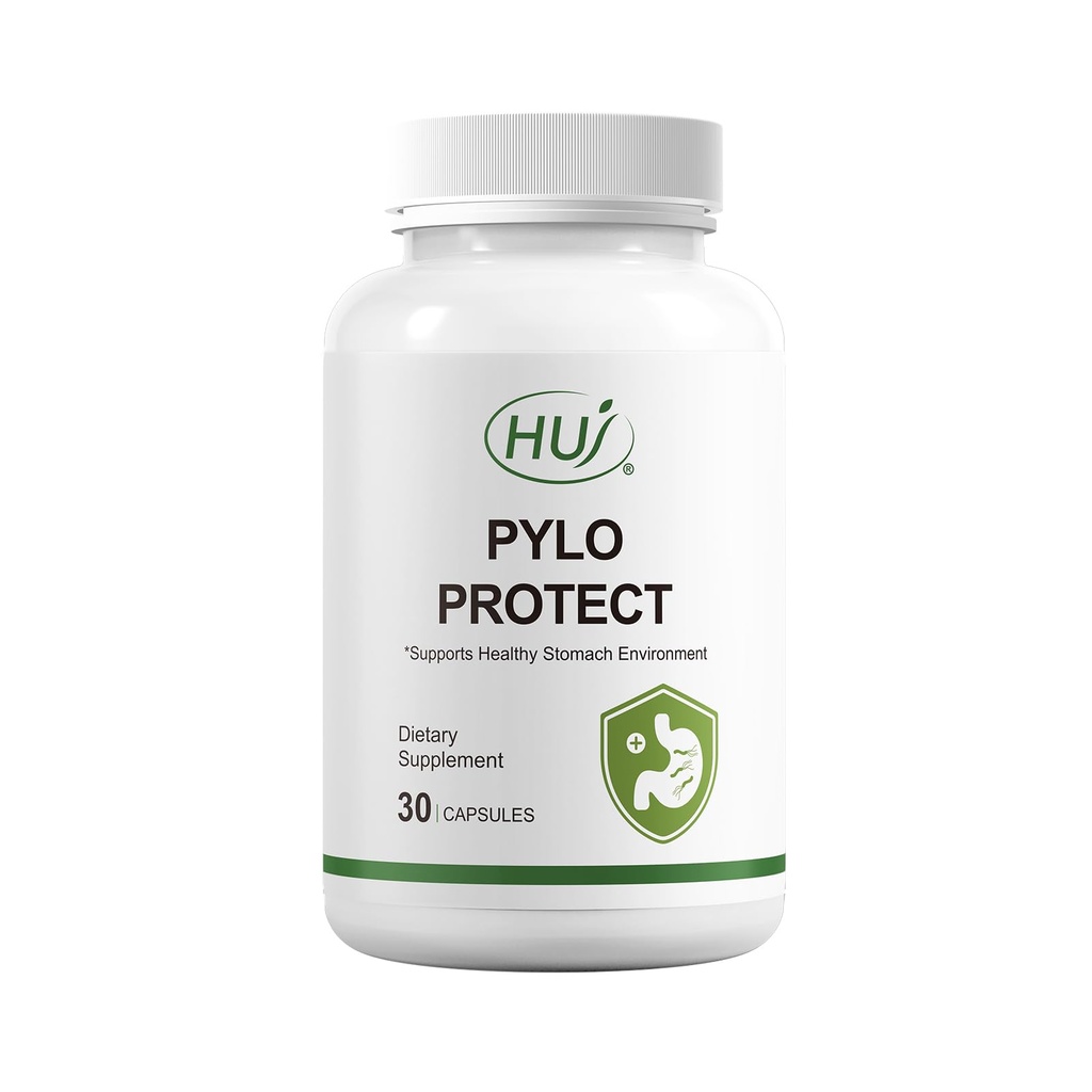 HUJ Pylo Protect - Lactobacillus Reuteri Supplement - Supports Healthy Stomach Environment - 30 Capsules