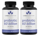 Luma Nutrition Probiotics 60 Billion CFU with Prebiotics - Probiotics for Women and Men - Formulated for Digestive Enzyme Health - Vegan & Gluten-Free - 60 Capsules (Pack of 2)