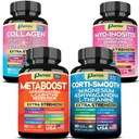 Complete Wellness Bundle – Collagen Peptides, Myo-Inositol, Cortisol Support & 20-in-1 Metaboost with Berberine, Magnesium, Biotin, Probiotics