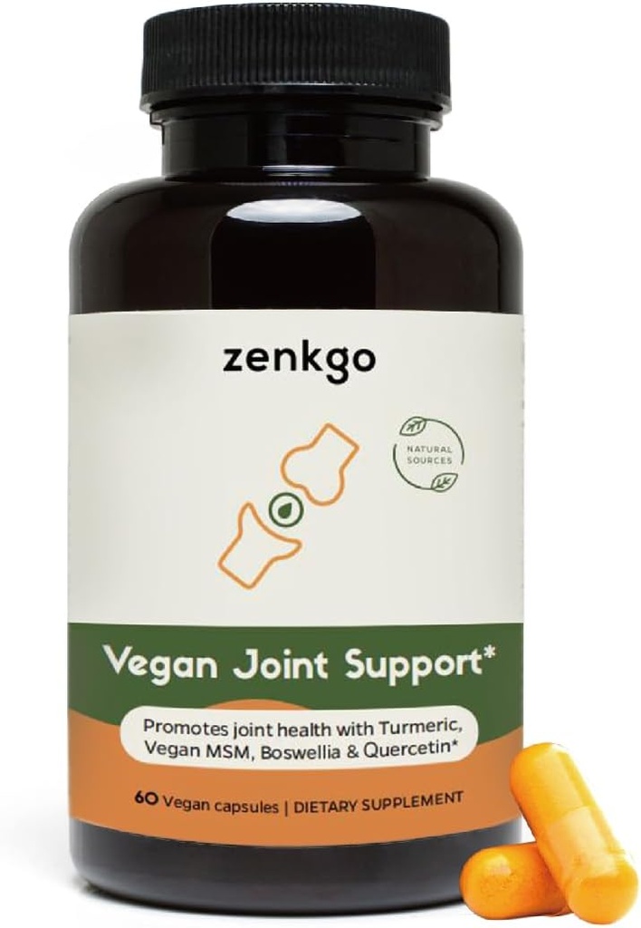 Turmeric, Vegan MSM, Boswellia, Quercetin - Vegan Ortak Destek Tamam, ortak hareketlilik ve esneklik, işlev ve konfor, kartilage onarımı, düzgün hareket, sağlıklı yaşlanma (60Ct/30Day)