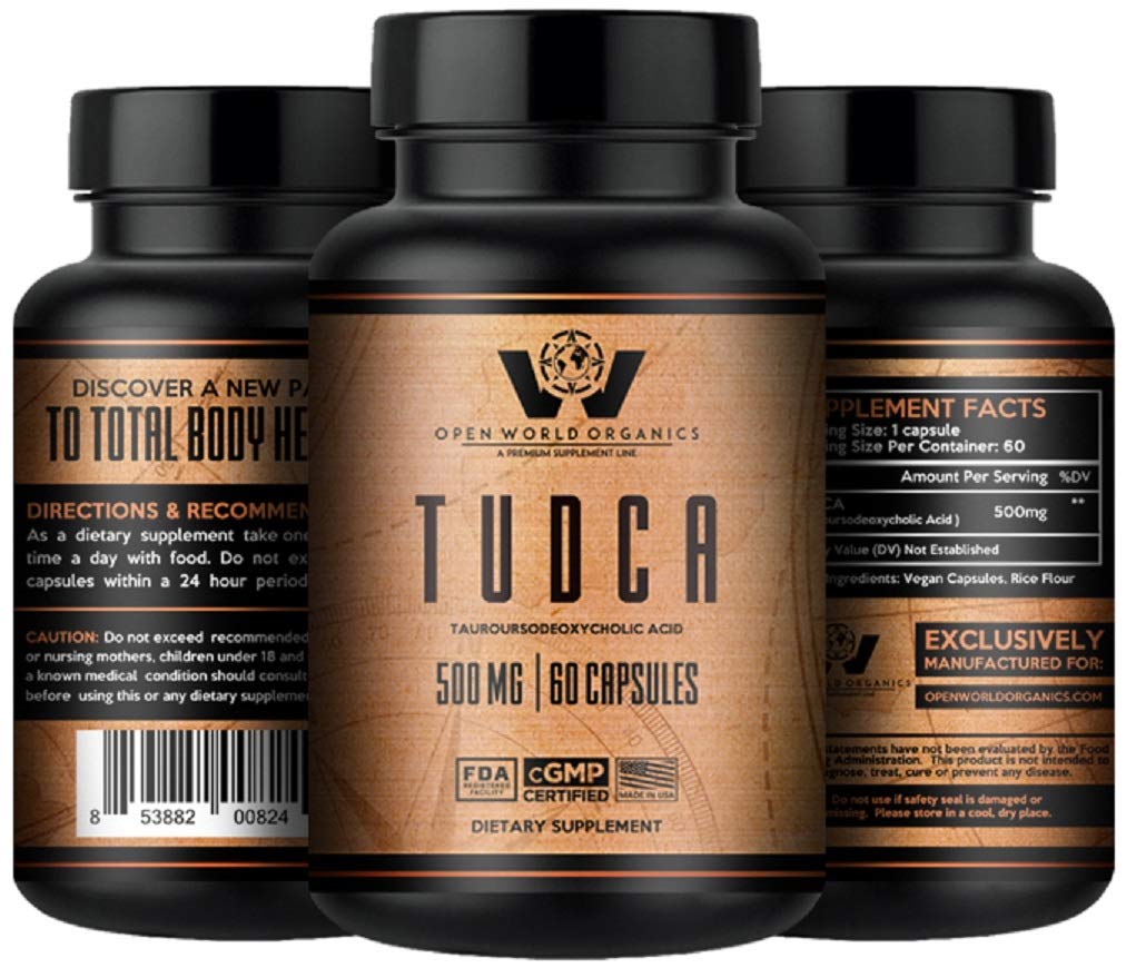 TUDCA - 500 MGS Per Serving - 60 Servings - Tauroursodeoxycholic Acid - Made in cGMP Facility - Quality & Purity