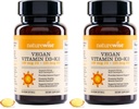NatureWise Vegan Vitamin D3 + K2 - Natural D3 5000IU + Natural Vitamin K2 100mcg - Bone Support - High Absorption with Organic Cold-Pressed Olive Oil - Non-GMO, (Pack of 2)