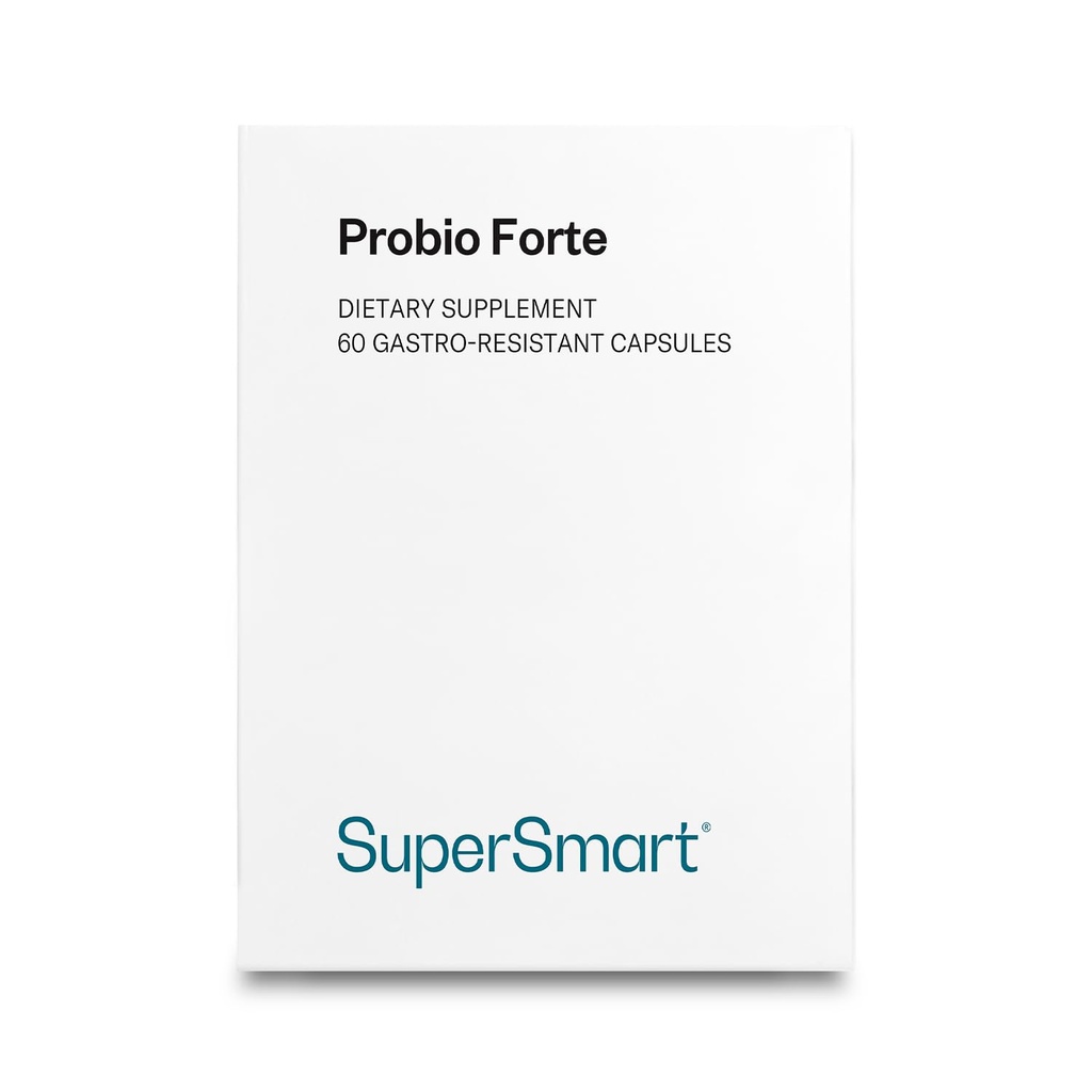 Supersmart - Probio Forte 8 Milyar CFU per Capsule (Advanced Formula) - Daily Probiyotiks Supplement for Women & Men | Non-GMO & Gluten-Free - 60 DR Caps