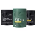 Sports Research® Organic Pineapple Coconut Greens, Creatine Monohydrate & Vitamin D3 5000iu + Βιταμίνη K2 100mg
