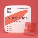 NutriHugs Energy Oral Thin Film Strips – Caffeine 50mg, L-Theanine 30mg & B12 1500mcg | Fast-Acting Focus & Alertness | Vegan, Sugar-Free, Non-GMO | Doctor-Formulated | 30 Strips