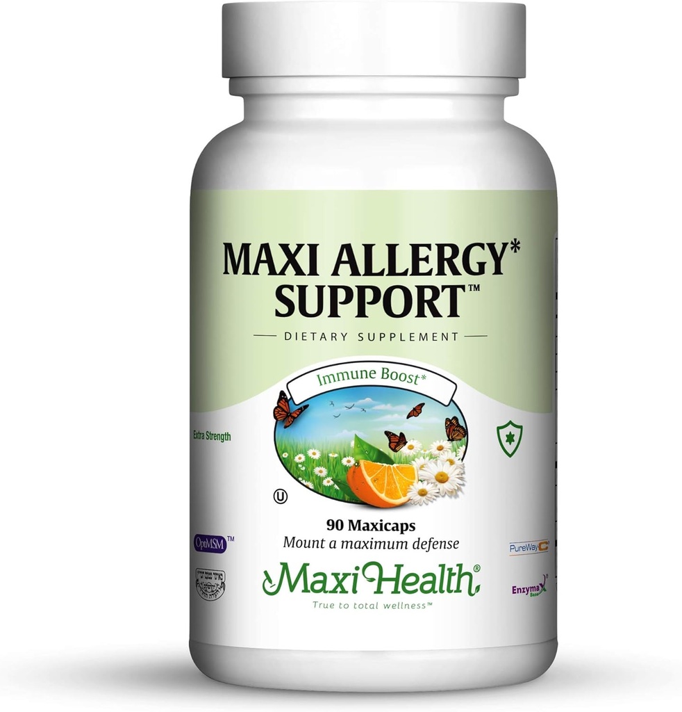 Maxi Υγεία Αλλεργία Υποστήριξη Βιταμίνη C με MSM Sinus & Ρινική Υγεία, 90 Count