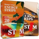 Mango Tango Dissolving Oral Energy Strips (50mg Caffeine) | Instant Absorption Mouth Melts | Jitter-Free Focus, Stay Alert & Awake | Convenient Energy for Driving, Work & Travel | Zero Calories
