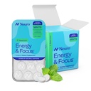 Neuro Energy & Focus Mints, Extra Strength - Sugar Free Breath Mints with 100mg Natural Caffeine, B Vitamins & L-Theanine - Vegan Brain Supplement for Exercise, Study & Daily Focus - Spearmint, 72 ct