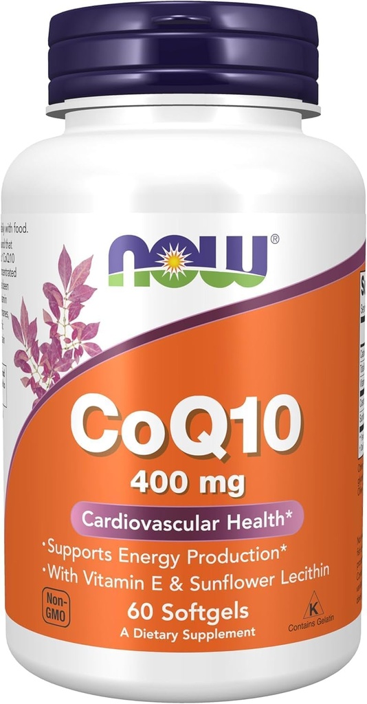 Τώρα Τρόφιμα, CoQ10, 400 mg, 60 Softgels