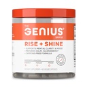 The Genius Brand Genius Rise+Shine - Nootropic Energy Formula with EnXtra, Rhodiola rosea, Cordyceps Mushroom & Theobromine - Caffeine-Free Formula - 60 Veggie Capsules