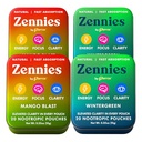 Caffeine Nootropic Pouches – Wintergreen & Mango Blast Variety Pack | Four Tins (2 of Each Flavor), Nicotine Free, Sugar Free.