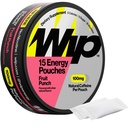 Wip Energy Pouches, Sugar Free Blend with 100 MG Natural Caffeine, B Vitamins, Minerals & L Theanine for Energy Support, Pre Workout for Active Lifestyles, Fruit Punch, 1 Can, 15 Pouches