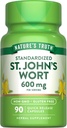 Nature's Truth St Johns Wort 600 mg | 90 Capsules | Standardized Extract | Non-GMO & Gluten Free Supplement Supplement