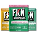 Caffeine Pouches – Energy Pouches Variety Pack (3 Packs) – FKN – 80mg Caffeine, Sugar-Free, Nicotine-Free, Pre Workout Alternative, Portable Energy Boost – Watermelon Ice, Pineapple Mango