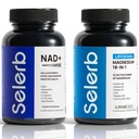 Selerb NAD+ Supplements for Men & 18 in 1 Magnesium Complex – Cellular Energy, Muscle, Sleep & Bone Support with Nitric Oxide, Resveratrol, CoQ10, Liposomal Magnesium, D3 & K2