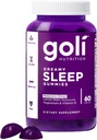 Goli Dreamy Sleep Gummy - 60 Count - Melatonin, Vitamin D, Magnezyum ve Lemon Balm Ekstra - Gelatin-Free, Gluten-Free, Vegan & Non-GMOMO