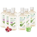 AloeCure Organik Aloe Vera Juice - 8 Şişe Örnek Paketi - Grape ve Natural Flavor, 8x500 ml