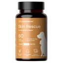 Animal Biome Skin Rescue Large Dog Allergy Relief (60 Capsules), Itch Relief for Dogs & Cats, Postbiotic Skin & Coat Supplement for Allergies, Hot Spots, Dry Skin, Excessive Grooming, and Paw Licking