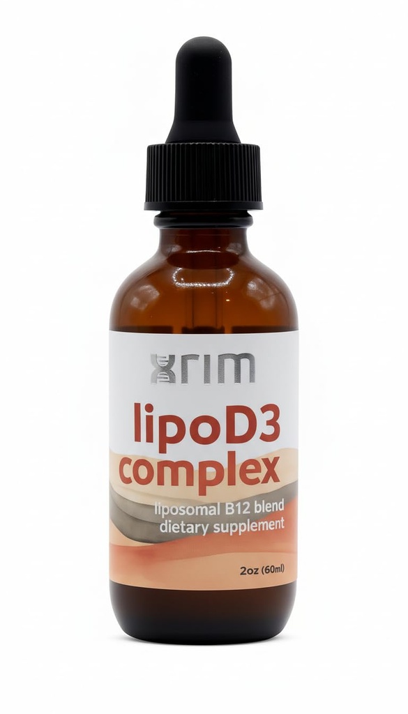xrim Liposomal Vitamin D3 5000 IU + K2 + Selenium Liquid Supplement - High Absorption D3 for Immune Support & Bone Health - 30 Servings (2oz)