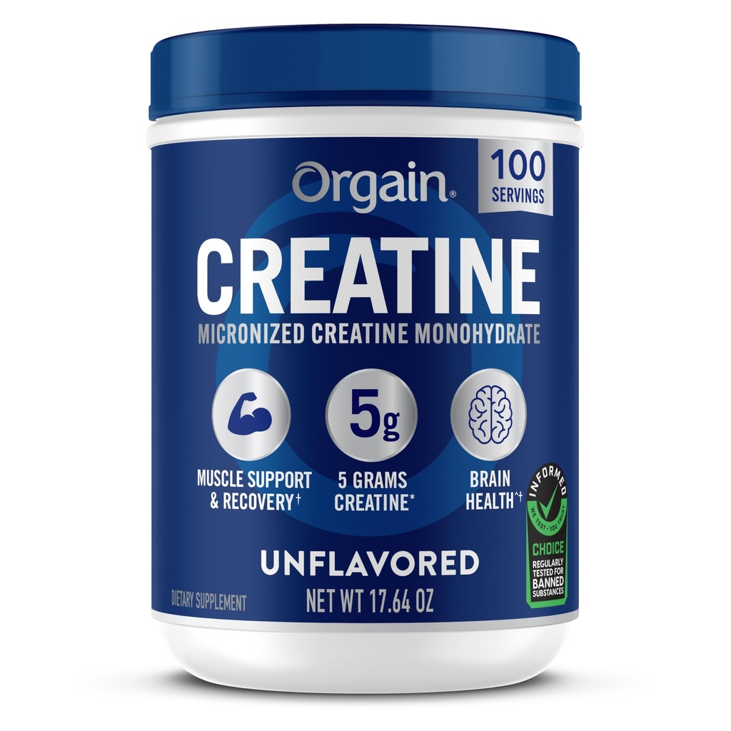 Ya da Kreat Monohidrat Mikronized Toz, 100 Hizmet, Unflavored, Supports Muscle growth, Post Workout Recovery and Brain Health, No Yapay Katkılar, Erkekler ve Kadınlar için (Pazarlama)