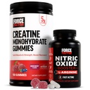 Power Factor Creatine Gummies, 5 Grams Creatine Monohydrate, Mixed Berry, 150 Gummies, 30 Υπηρεσίες Nitric Oxide Booster, Fast-Active Formula with L-αργινίνη, 120 Κάψουλες