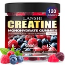 Kretine Monohidrat Gummies 5000 mg - Sugar Free Pre Workout Supplement for Men & Women, Kre, Strength, Recovery, Cognitive Health & Memory, Karma Berry Flavor, 120 Count