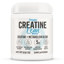 Ya da Geri Mikronized Kretine Monohidrat Lean Kas Toz Metabolism Mix, Unflavored, 50 Hizmet, Destekler Kas Güçlü ve Beyin Sağlığı, No Dairy veya Soy, Gluten Free, Vegan